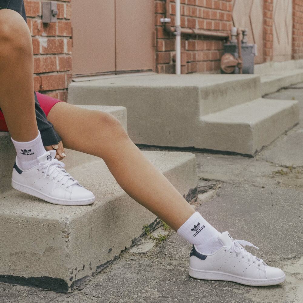 Adidas Stan Smith Low Top Lace Up Leather Cas3ual Sneakers White 6.5